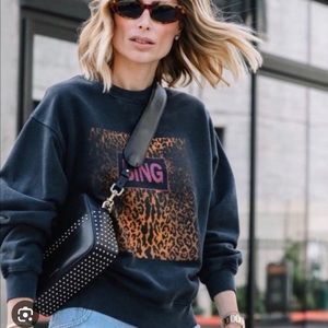 Anine Bing Ramona crewneck sweatshirt *rare*